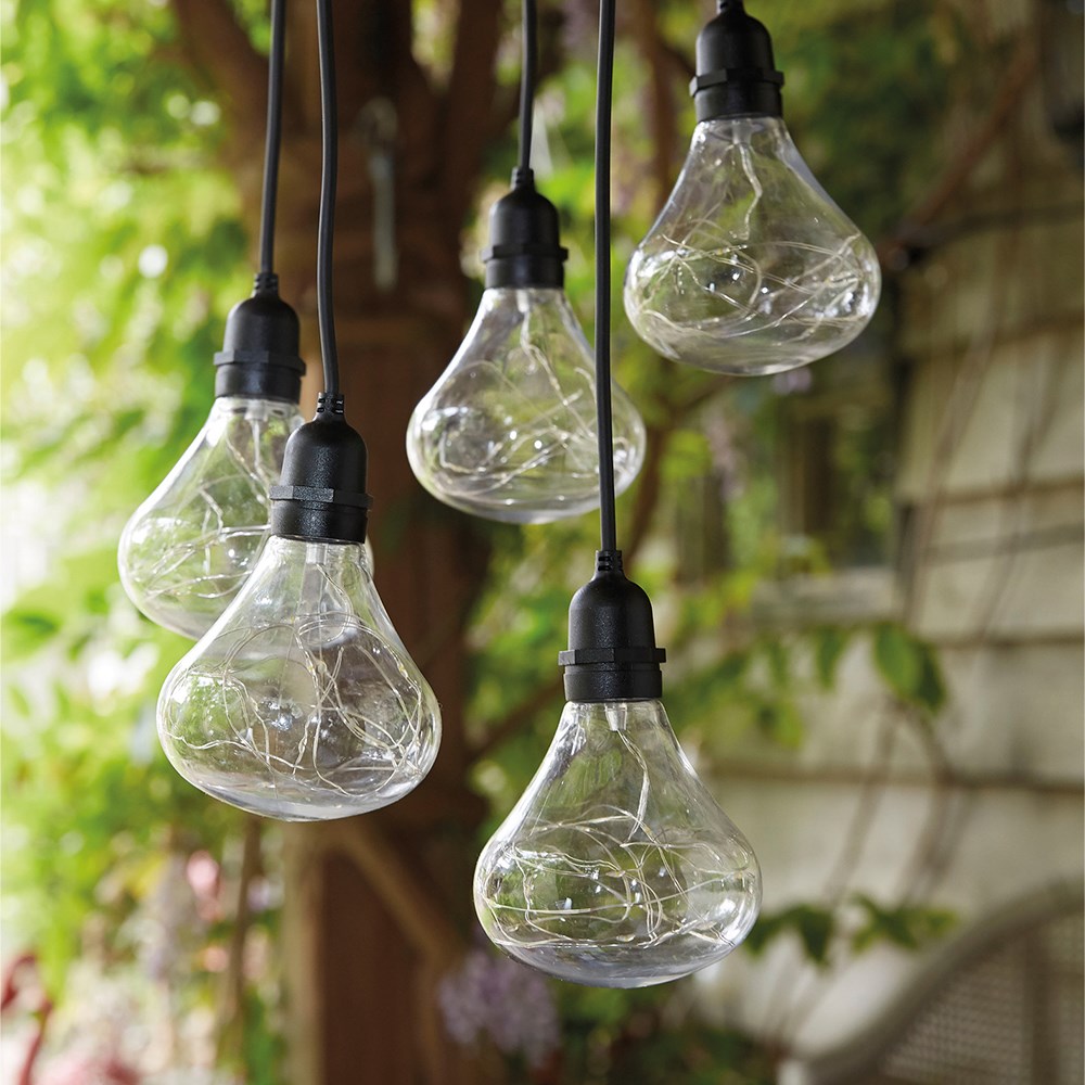 Warm White Bubbles Pendant Lights with 24 hour Timer|Battery Powered