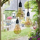 Warm White Flow 3 Pendulum Hanging Lights with 24 Hour Timer | Battery Powered 
