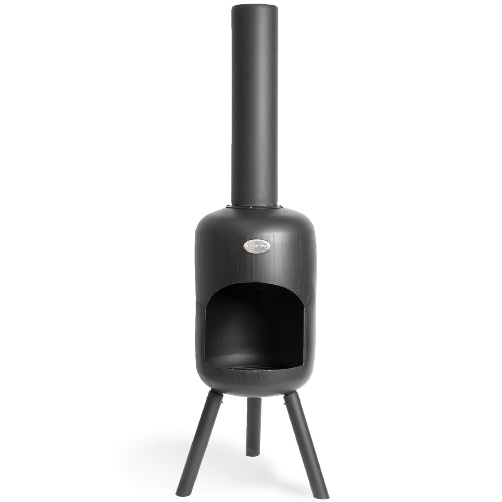 BonBini Black Outdoor Fireplace