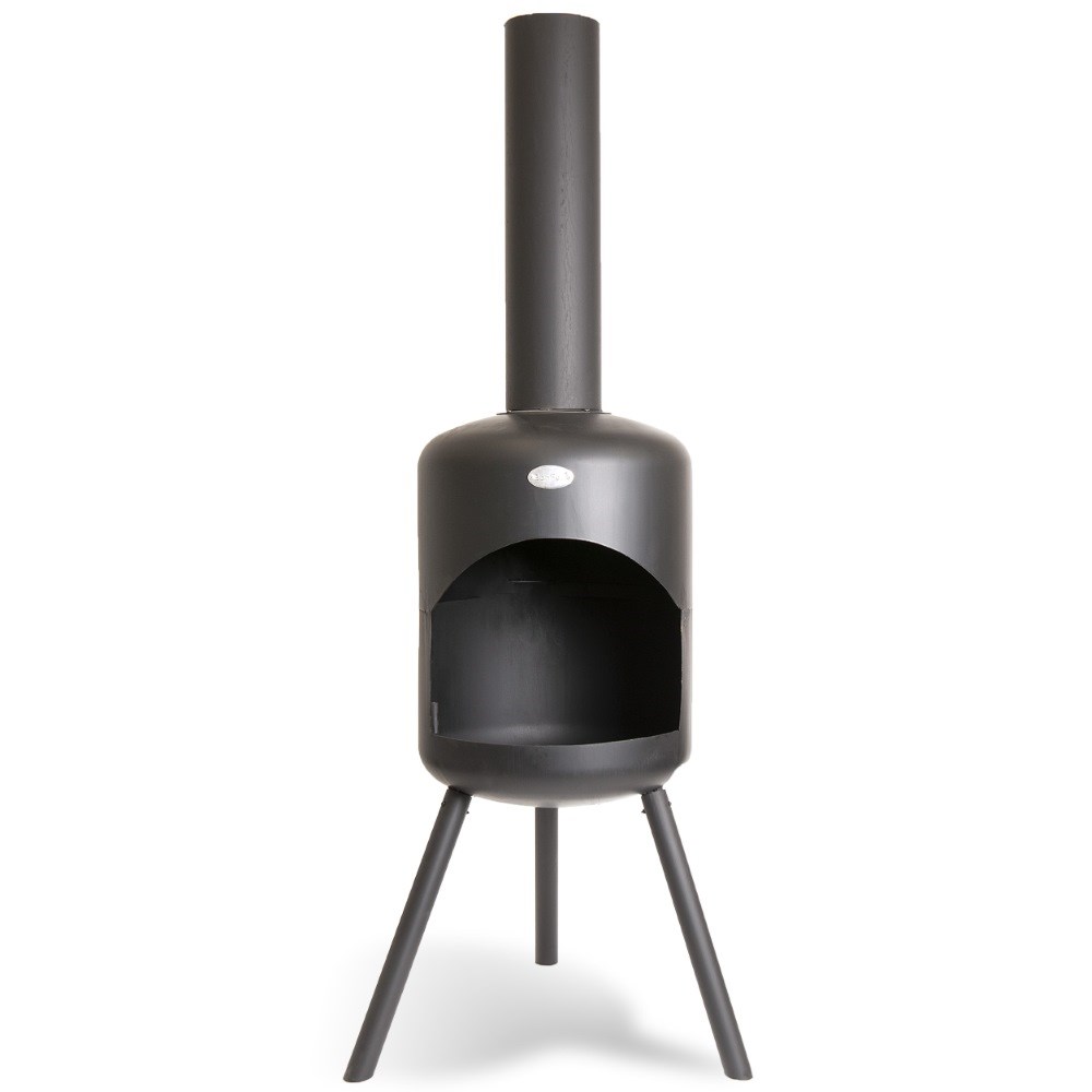 BonSelo Black Outdoor Fireplace