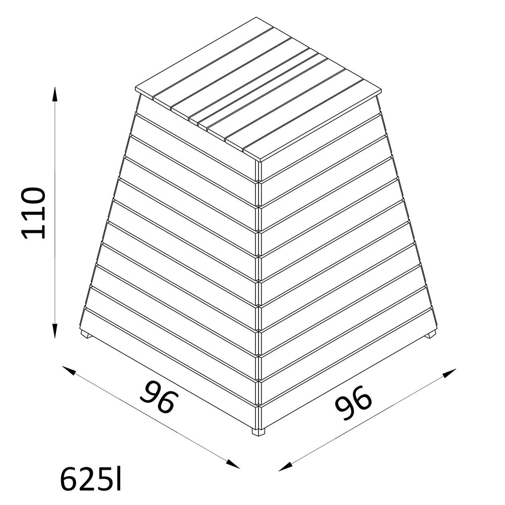 Wooden Beehive Composter
