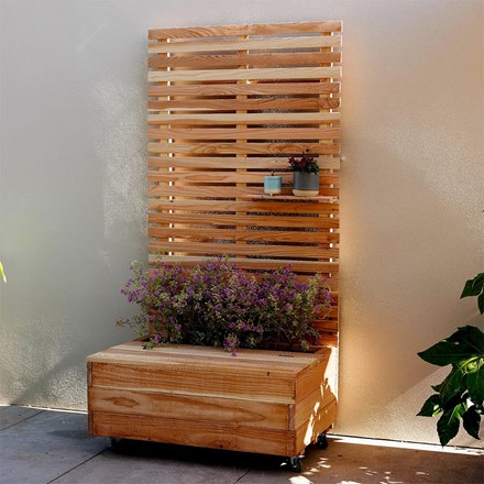 The Smarter Storage Planter & Slatted Trellis