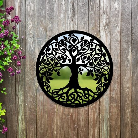 Tree of Life Round Acrylic Mirror 33cms