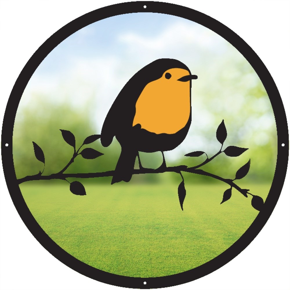 Robin Acrylic Round Mirror 33cms