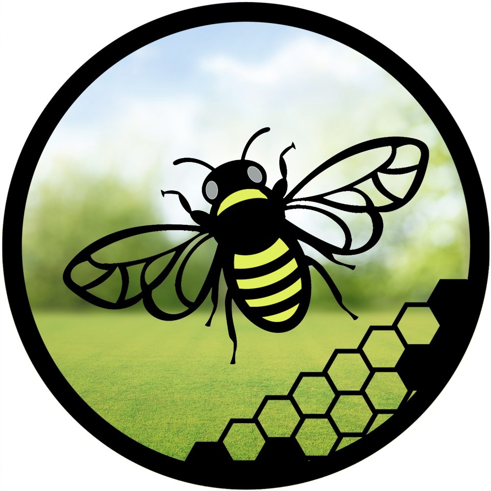 Yellow Bee Acrylic Round Mirror 33cms