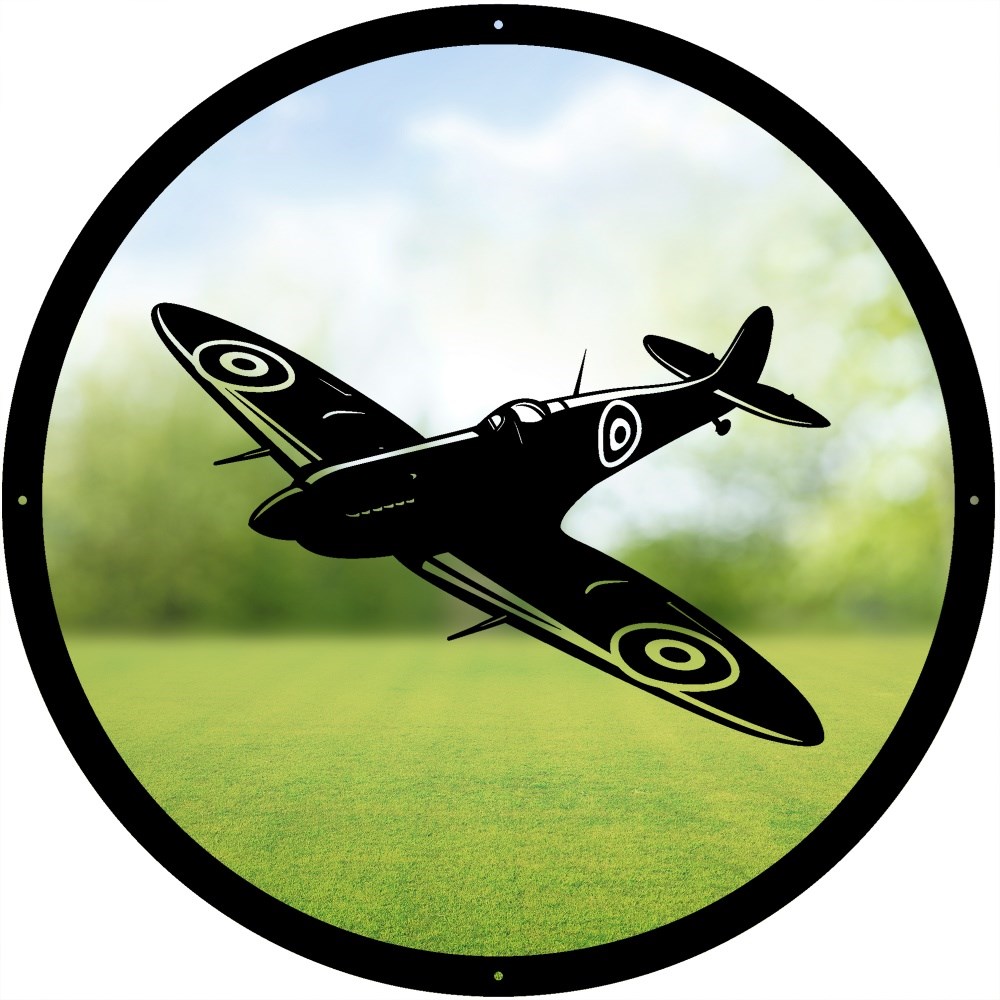 Spitfire Acrylic Round Mirror 33cms
