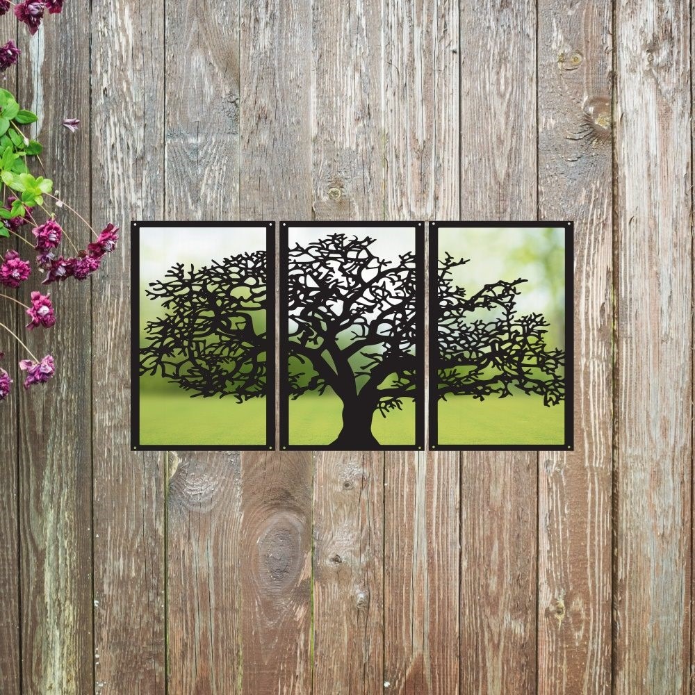3 Panel Painted Acrylic Mirror