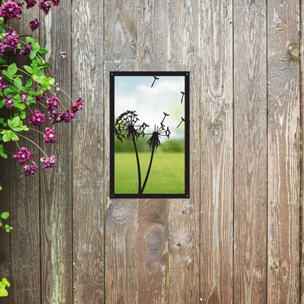 Dandelion In The Wind Acrylic Rectangular Mirror 35cms x 22cms