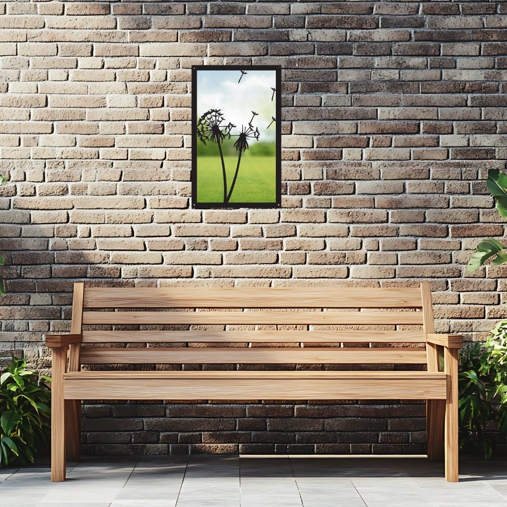Dandelion In The Wind Acrylic Rectangular Mirror 35cms x 22cms