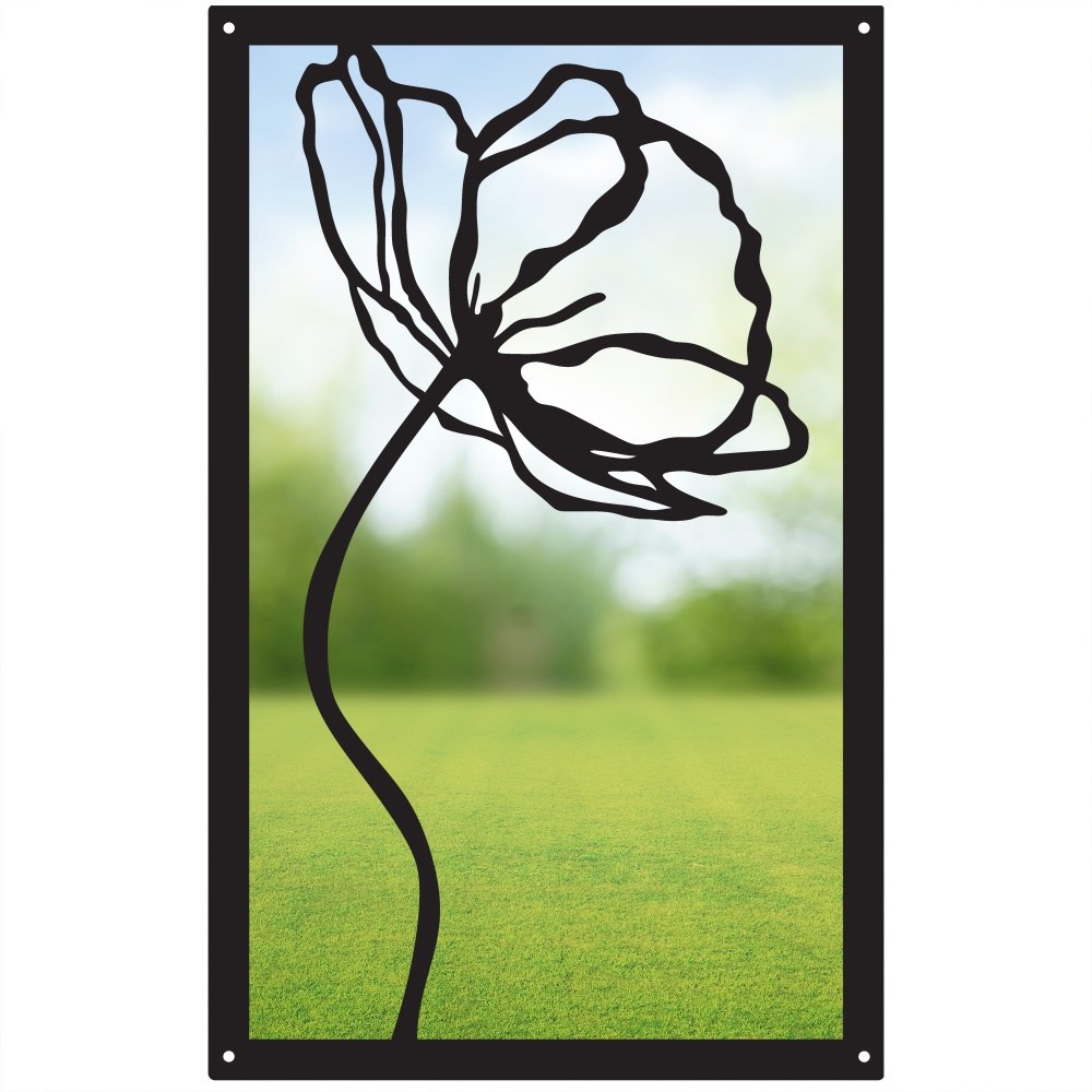 Poppy Acrylic Rectangular Mirror 35cms x 22cms