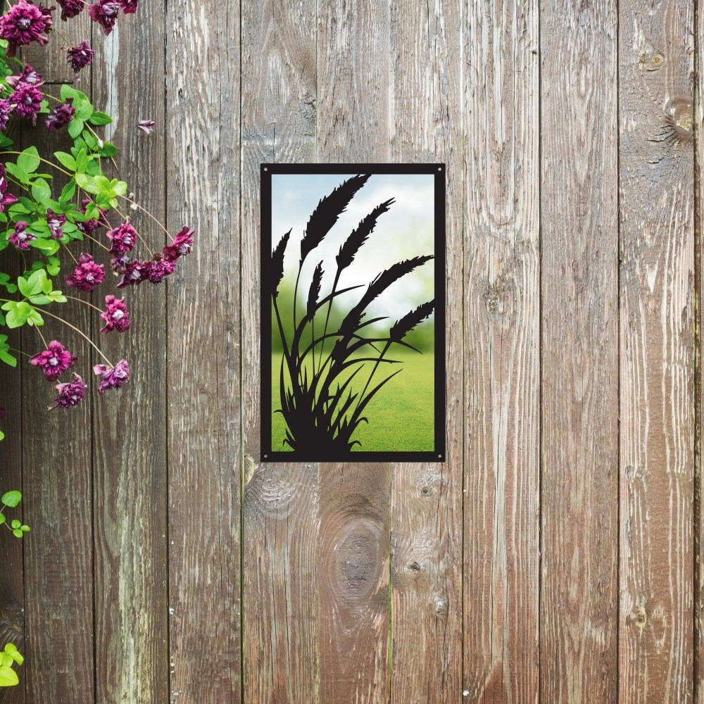 Grass In The Wind Painted Acrylic Mirror
