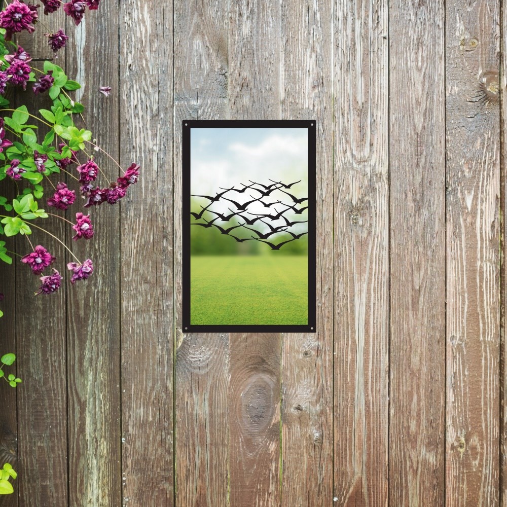 Flock Of Birds Painted Acrylic Mirror