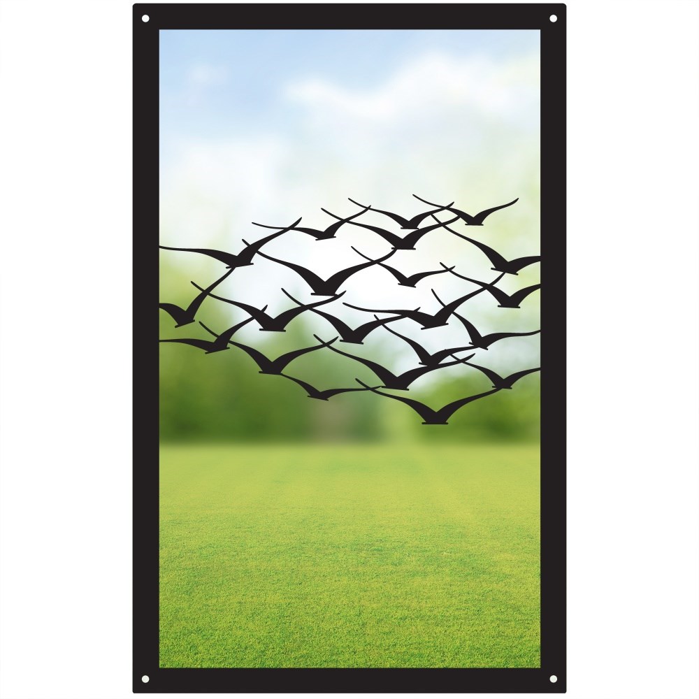 Flock Of Birds Acrylic Rectangular Mirror 35cms x 22cms