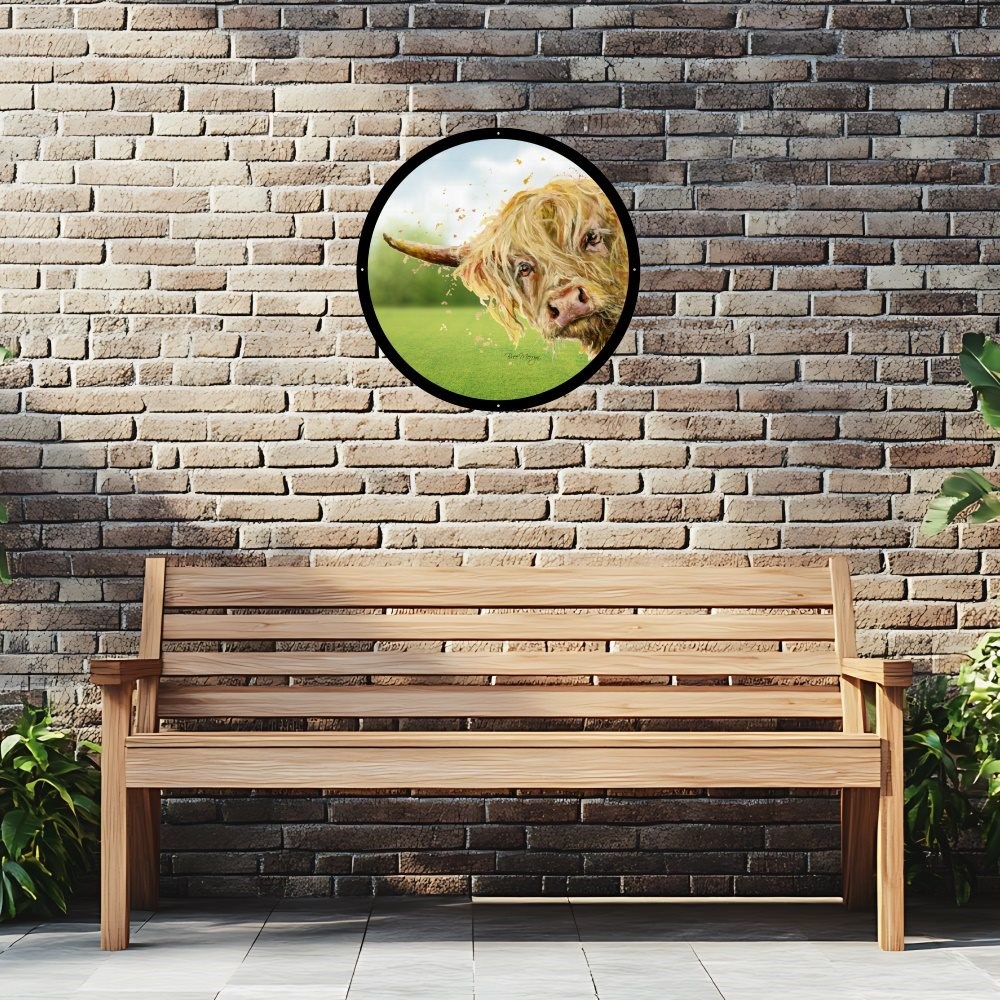 Brody Acrylic Painted Mirror 33cms