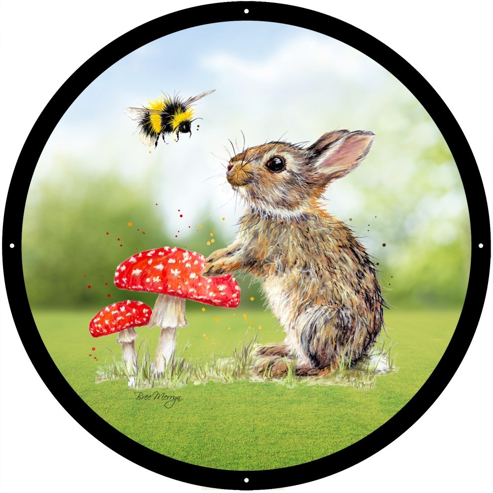 Bentley And Bumble Acrylic Painted Mirror 33cms