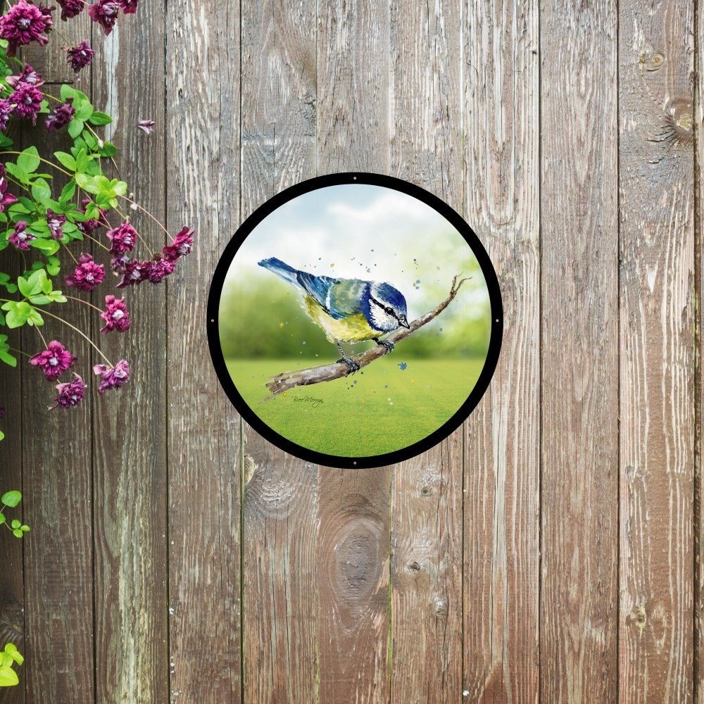 Betty Painted Acrylic Round Mirror