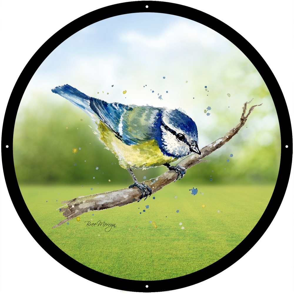 Betty Painted Acrylic Round Mirror 33cms