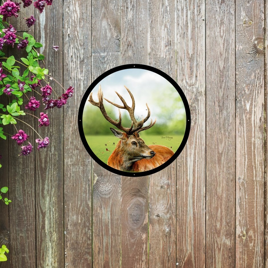 Sutherland Painted Acrylic Round Mirror 33cms
