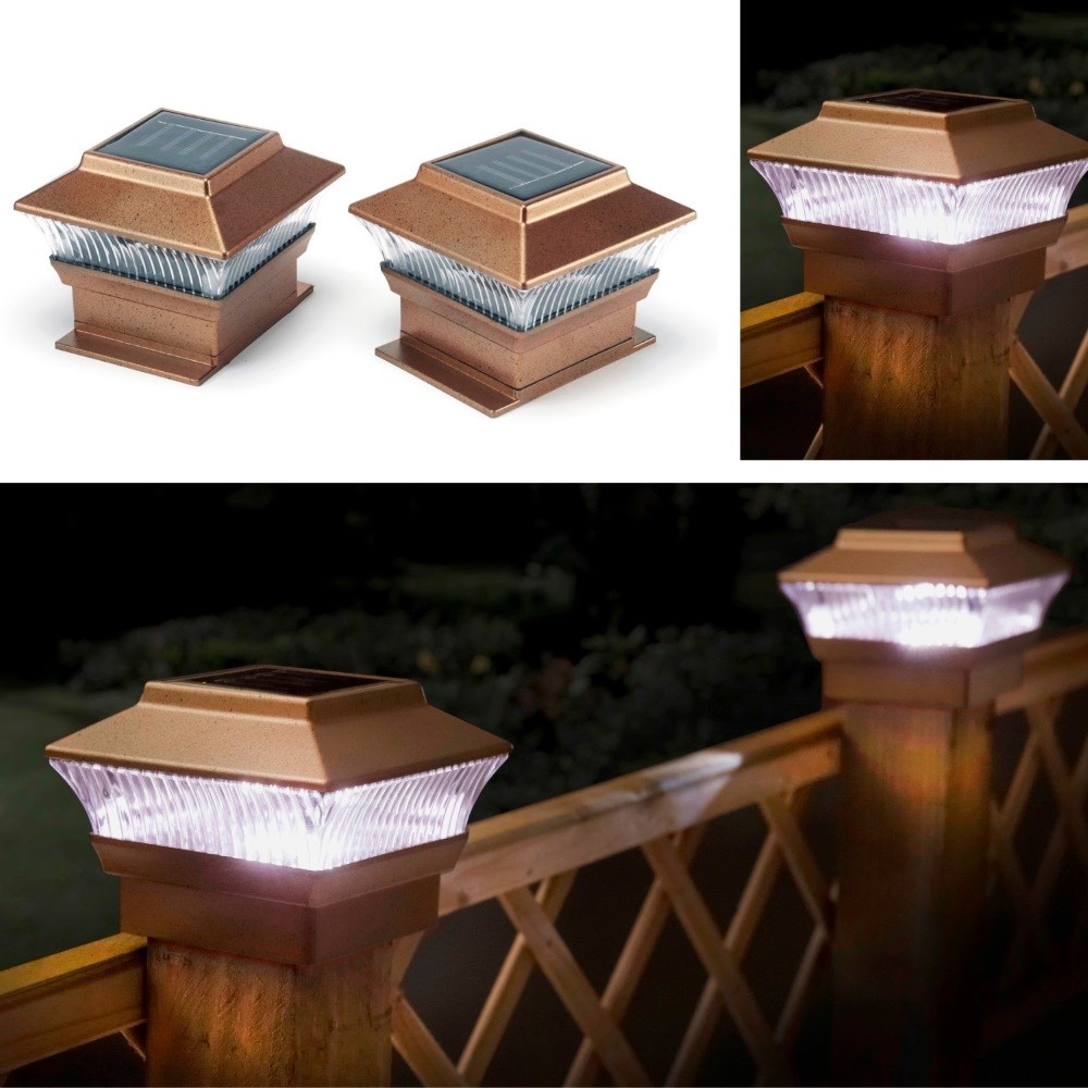 Solar Post Lights | H11.8cms | Set of 2
