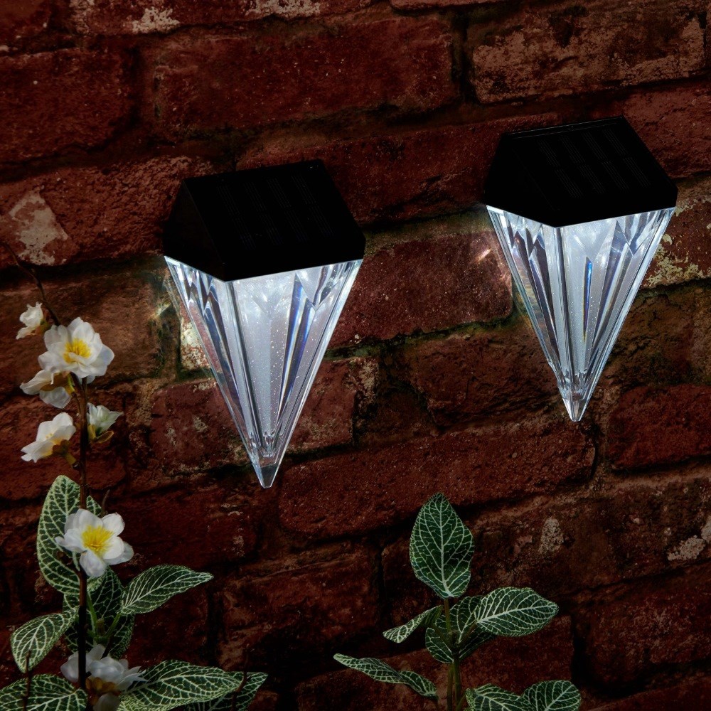 Pack of 4 Diamond Fence Lights