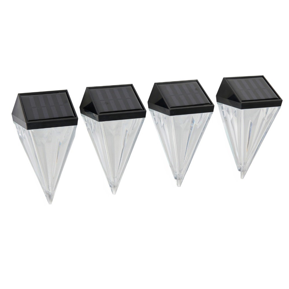 Pack of 4 Diamond Fence Lights