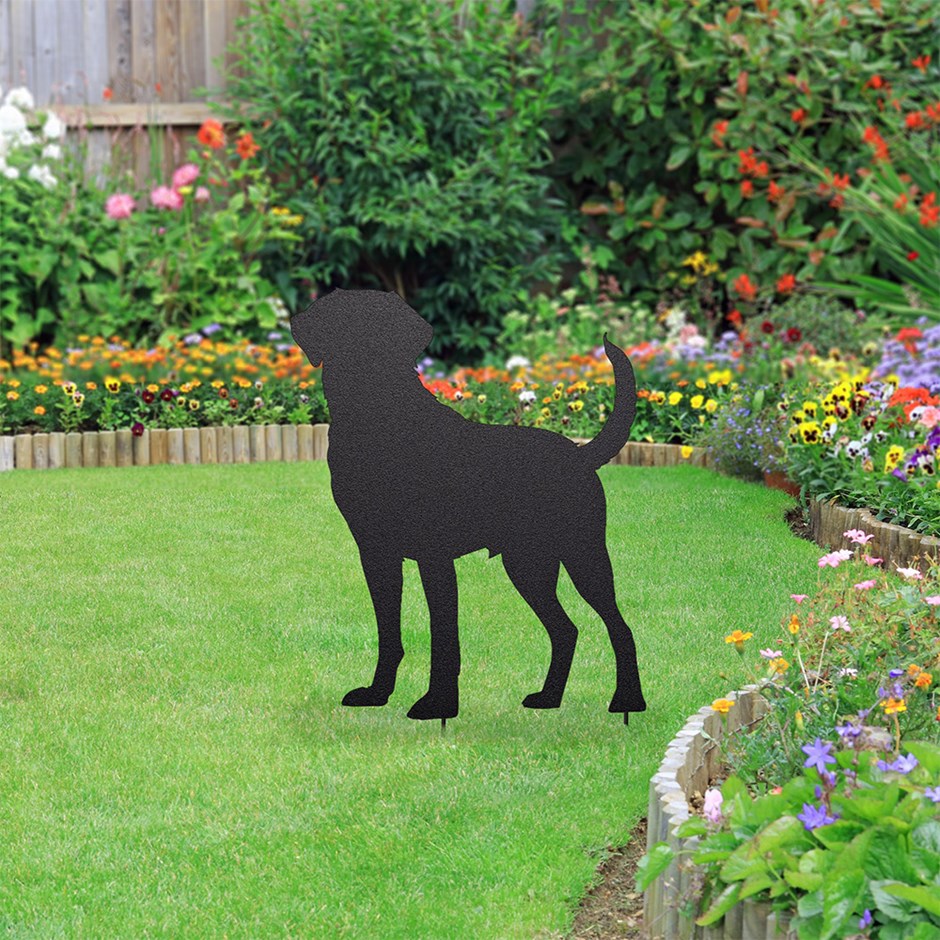 Labrador Retriever Shadow Metal Yard Stake