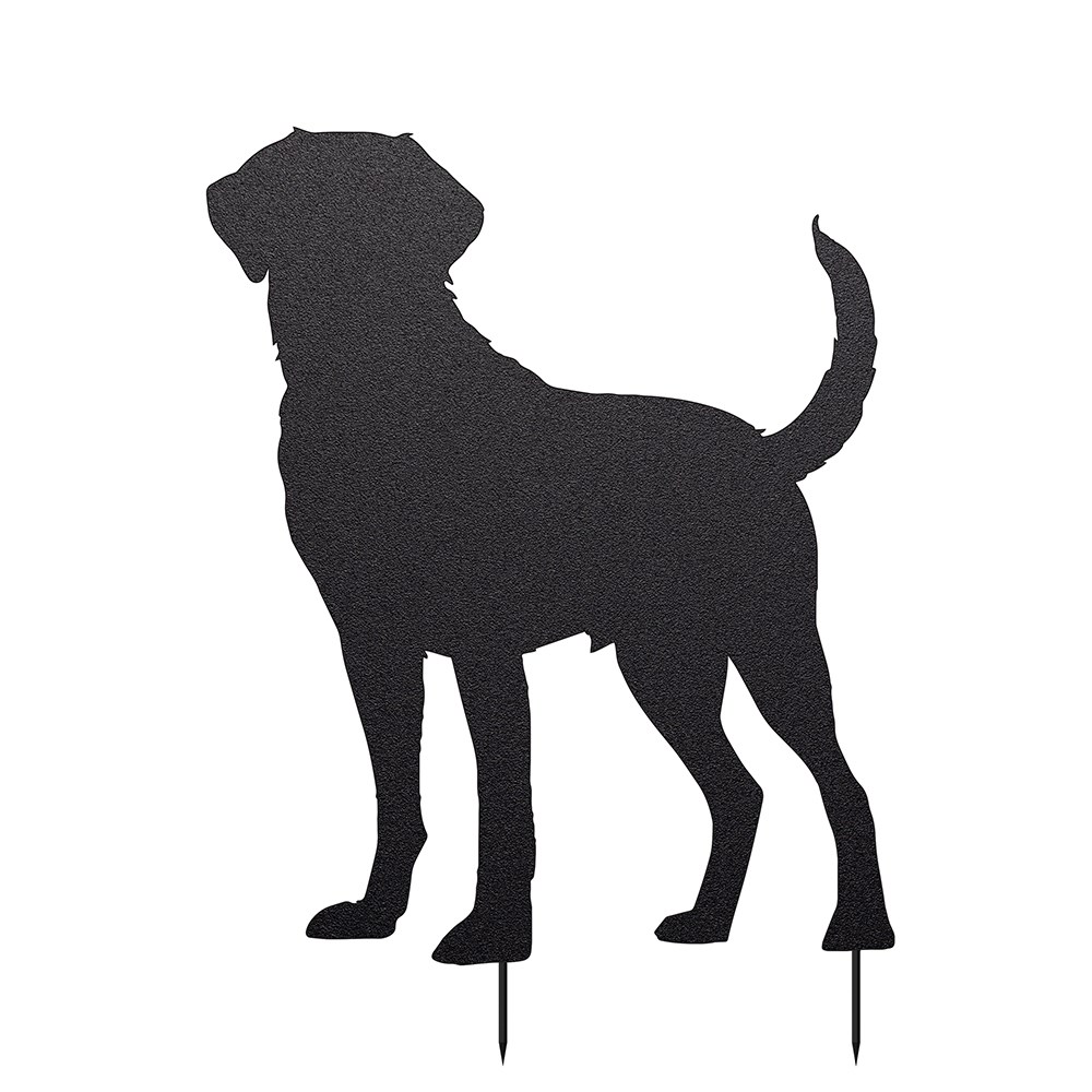 Labrador Retriever Shadow Metal Yard Stake