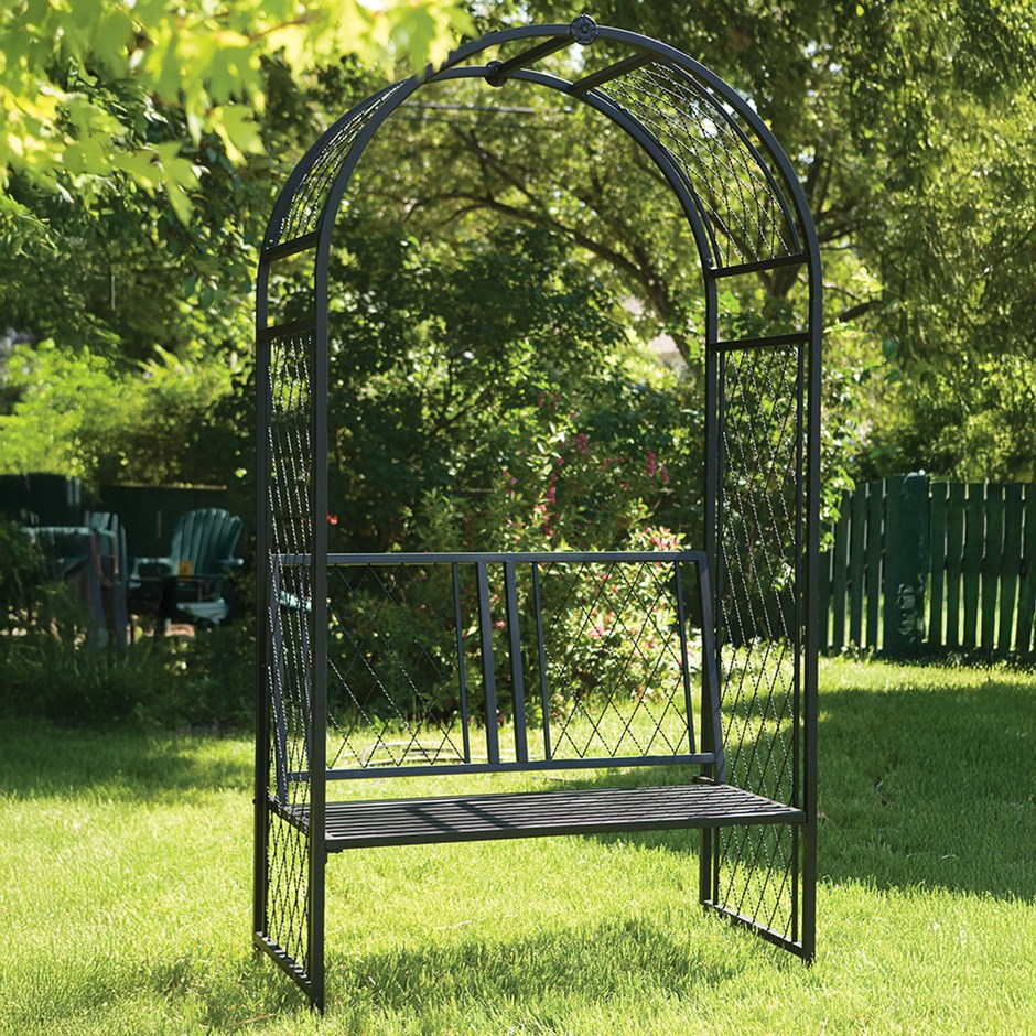 Lattice Arch with Bench