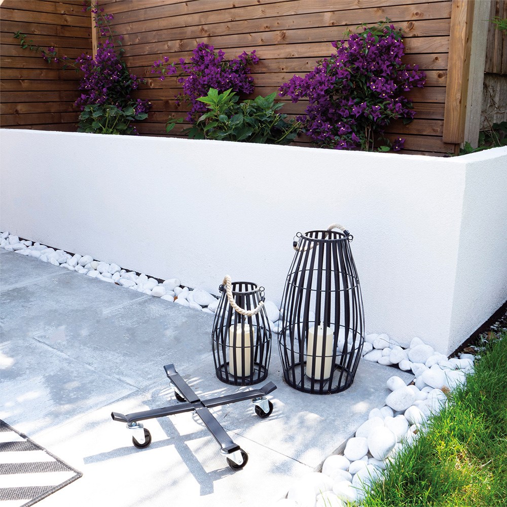 Pot Mover Metal with Lockable Castors Adjustable Width
