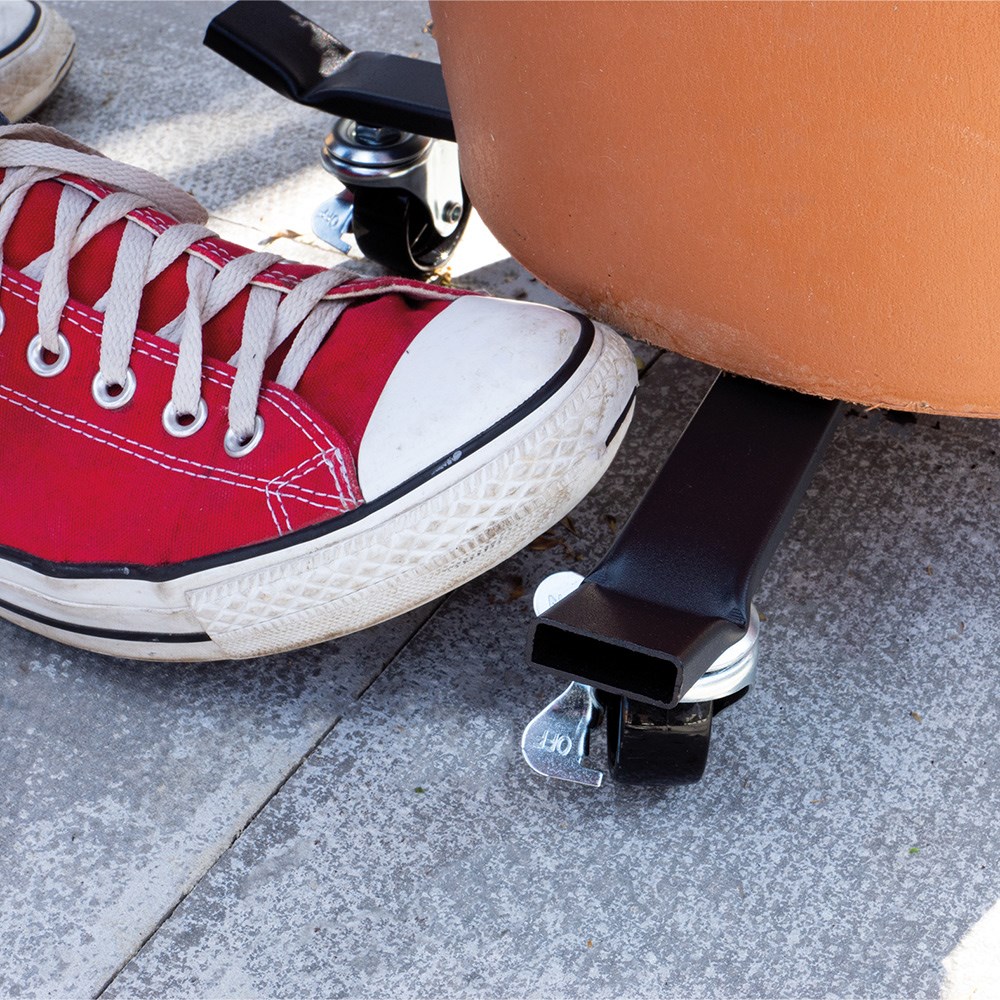 Pot Mover Metal with Lockable Castors Adjustable Width