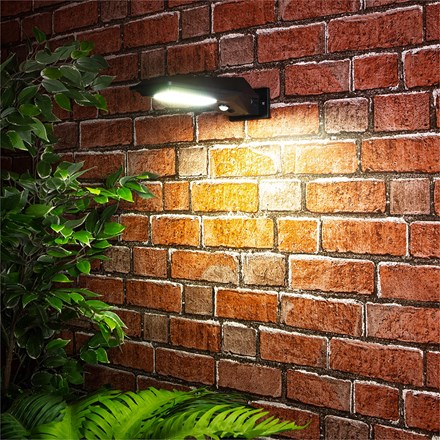 St Helens Motion Sensor Street Lamp Style Wall Security Solar Light