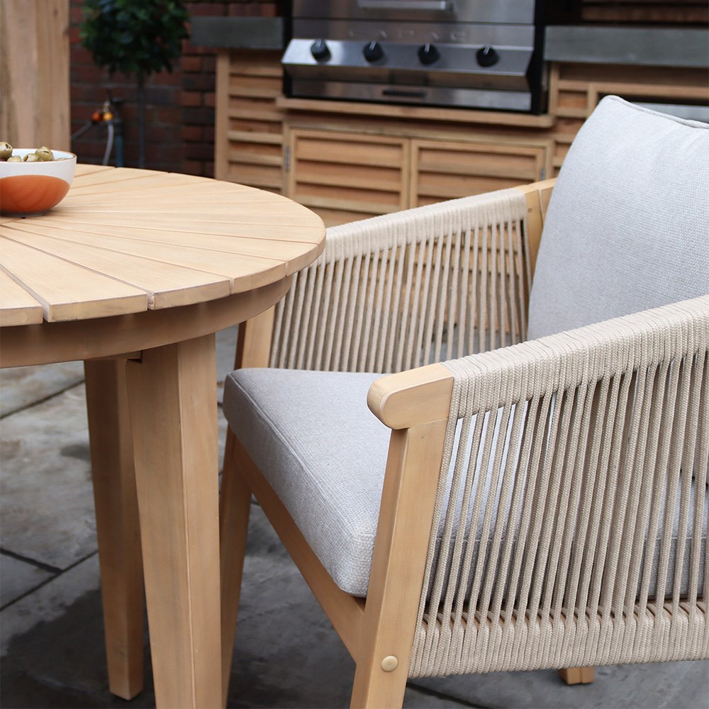 Roma Bistro Set With Roma Dining Chairs