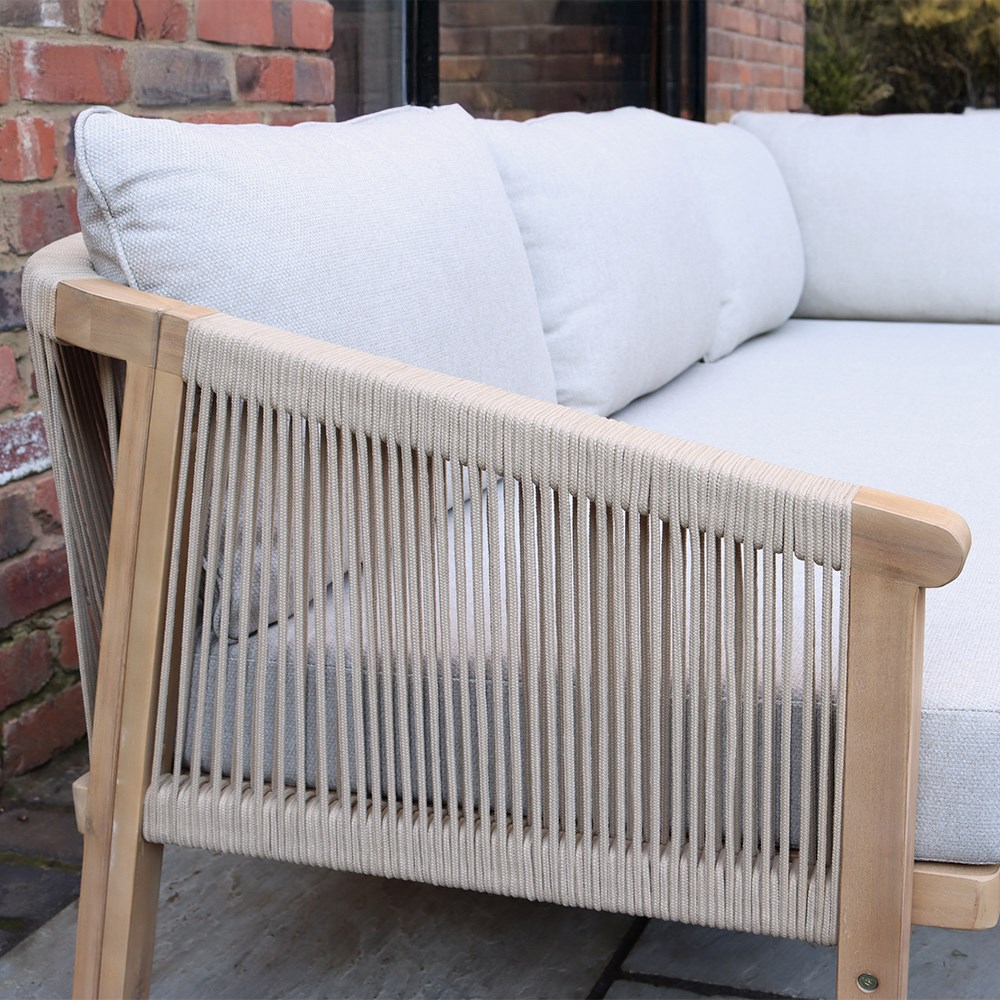 Roma Five Seater Corner Lounge Set With Square Coffee Table