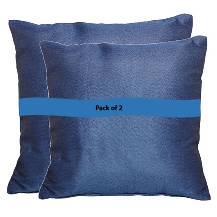 Blue Plain Scatter Cushion Pack Of 2