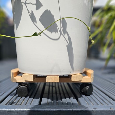 Round Wooden Pot Mover 30 cm