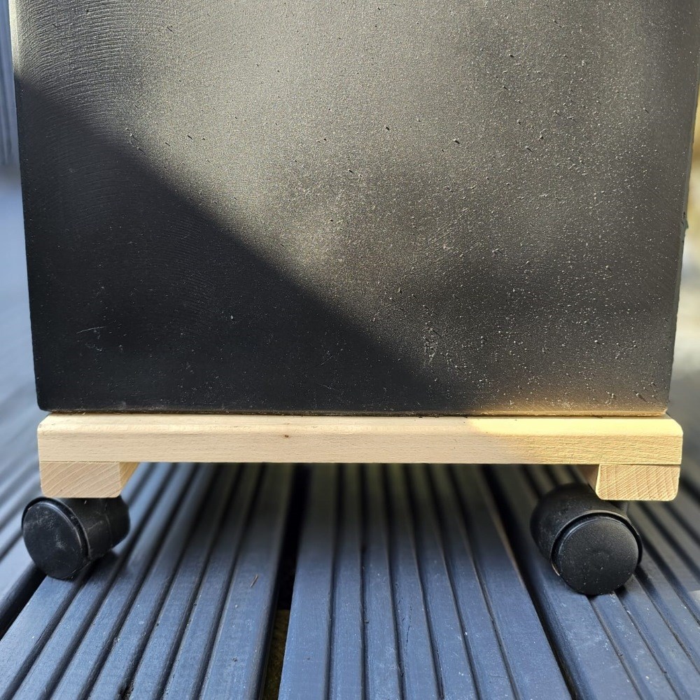 Square Wooden Pot Mover 35 x 35 cm