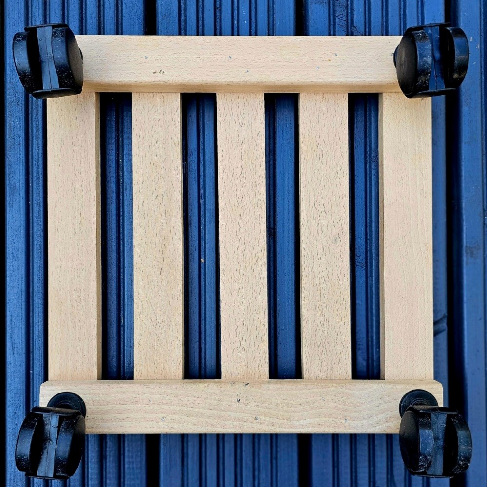 Square Wooden Pot Mover 35 x 35 cm