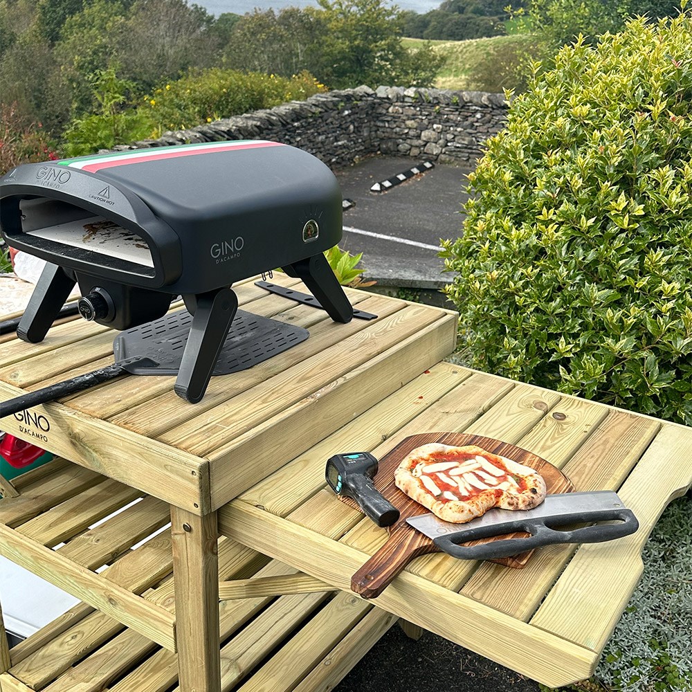 Wooden Pizza Oven Table