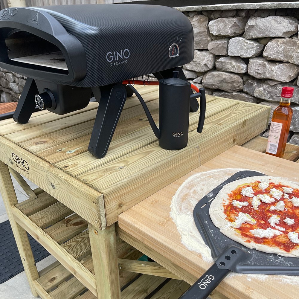 Wooden Pizza Oven Table