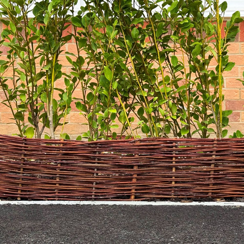 Natural Woven Willow Lawn Edging