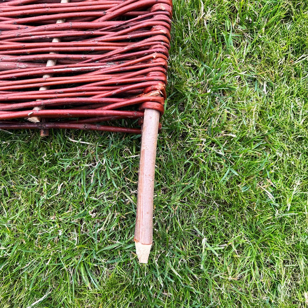Natural Woven Willow Lawn Edging