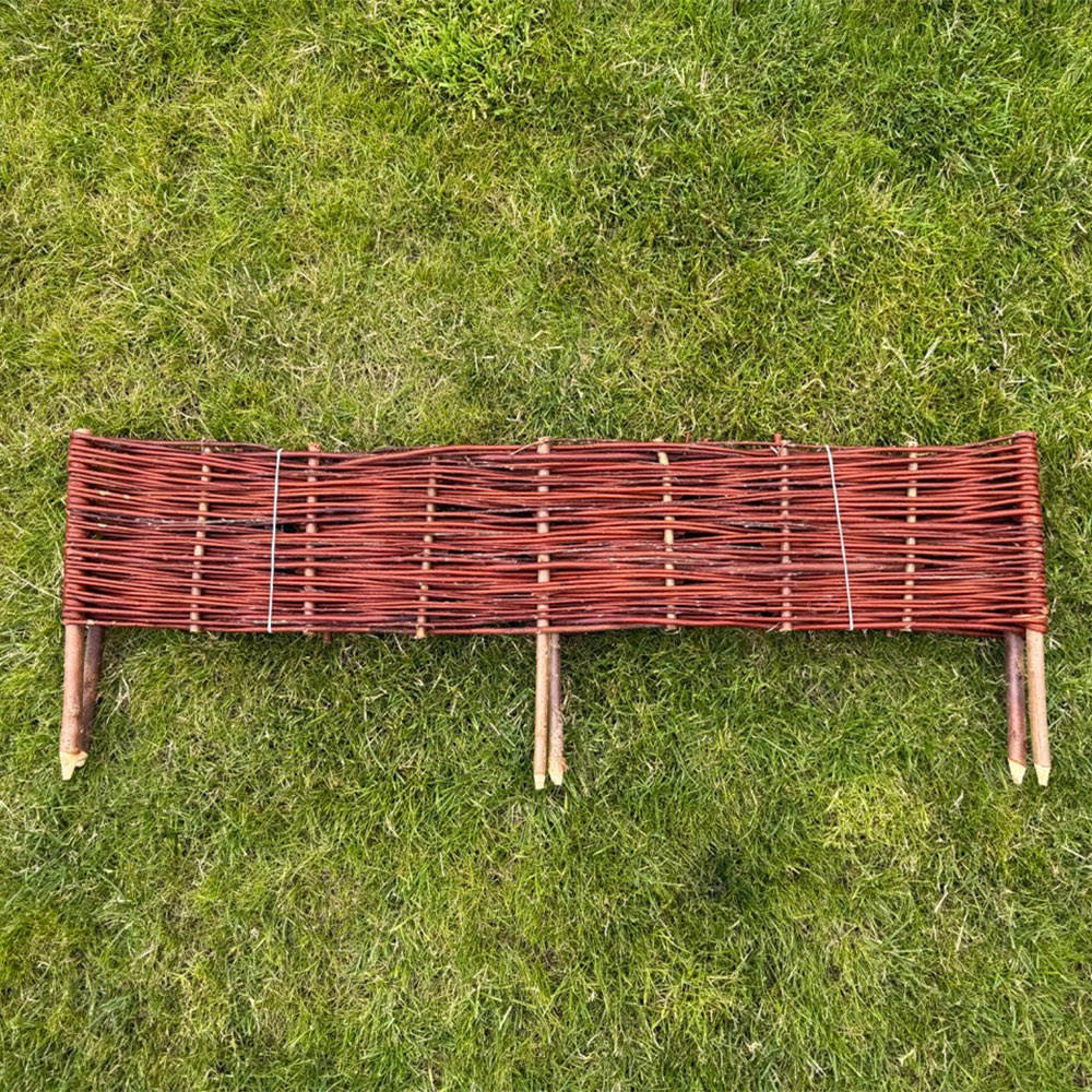 Natural Woven Willow Lawn Edging