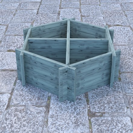 Hexagonal Planter With 4 Parts