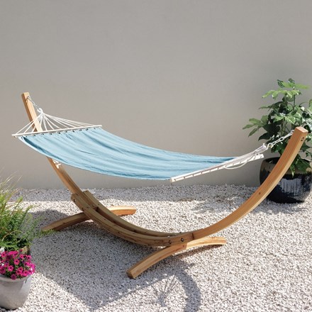 Wooden Hammock Stand Natural And Sage Hammock
