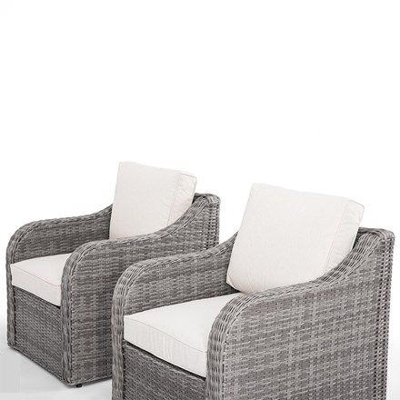 Classic Single Armchair, Set of 2, Stone