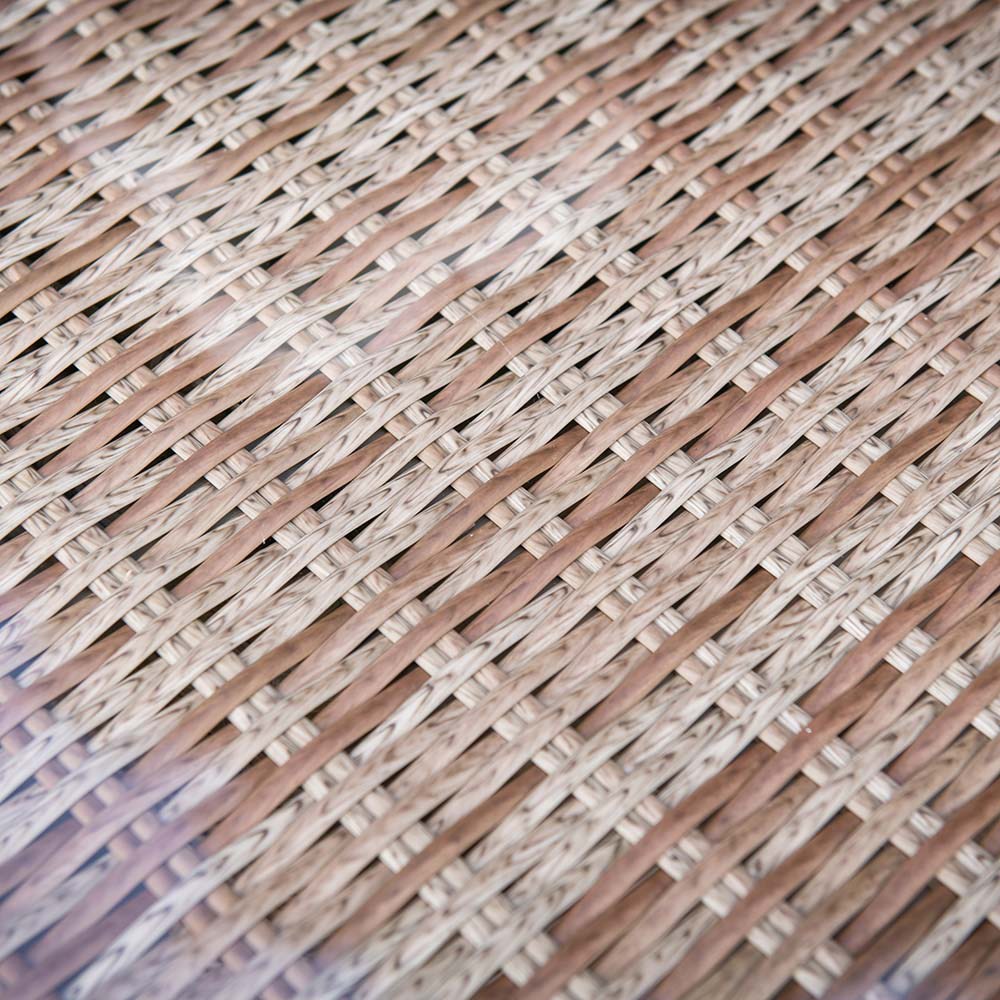 Rattan Garden Footstools With Cushions