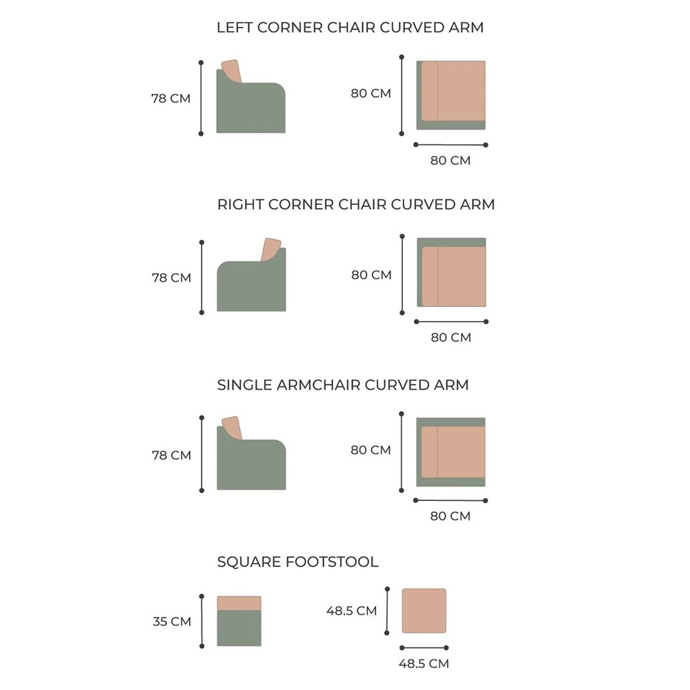 Rattan Garden Footstools With Cushions
