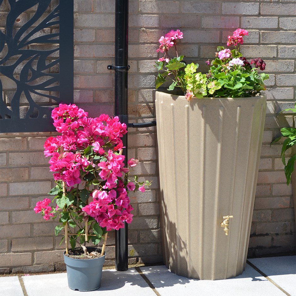 Cosmo Mini Water Butt Planter Sandstone