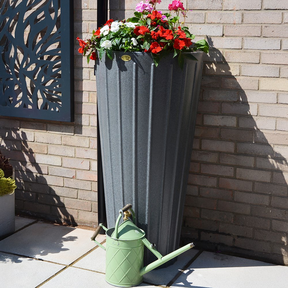 Cosmo 200l Water Butt Planter Black