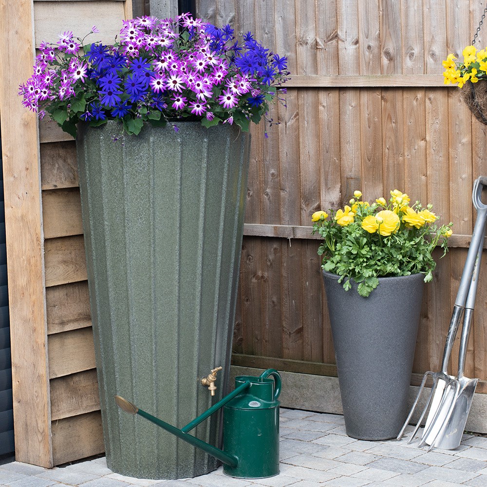 Cosmo 200l Water Butt Planter Black